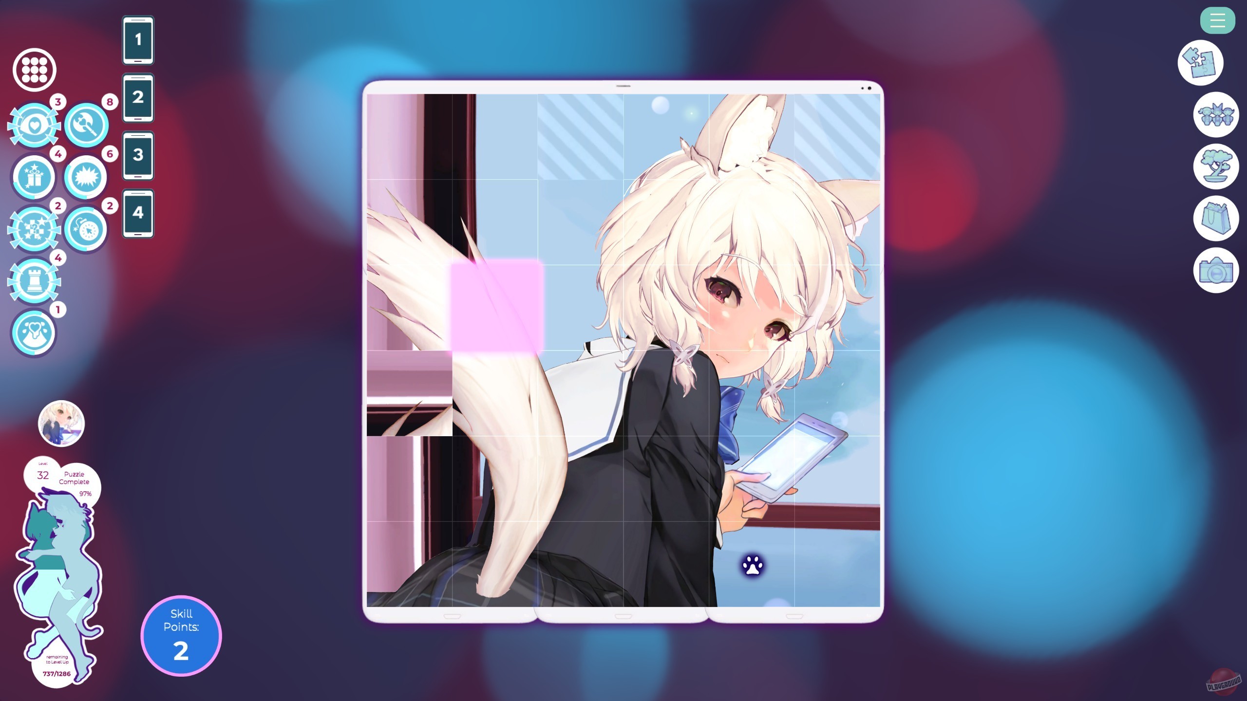 Скриншот из игры Mosaique Neko Waifus 4 - 7