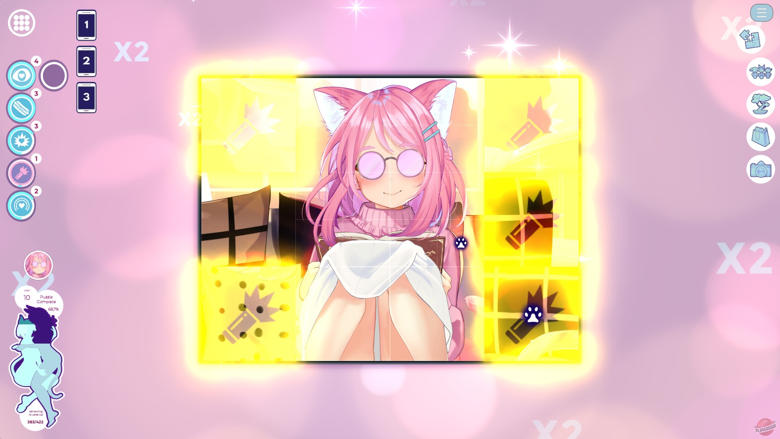 Скриншот из игры Mosaique Neko Waifus 4 - 9