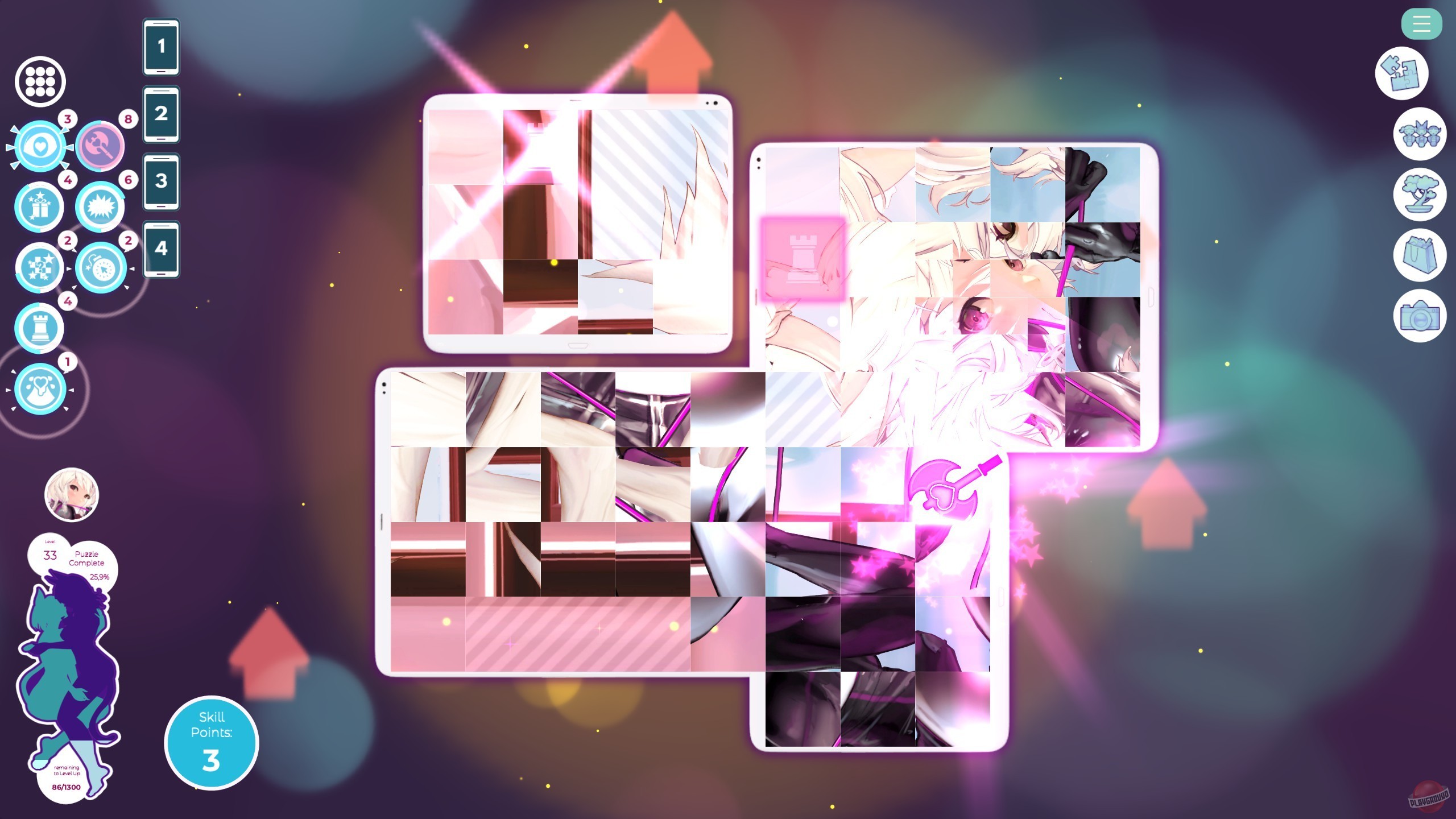 Скриншот из игры Mosaique Neko Waifus 4 - 8