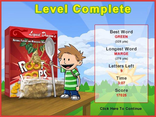 Скриншот из игры Word Krispies - 1