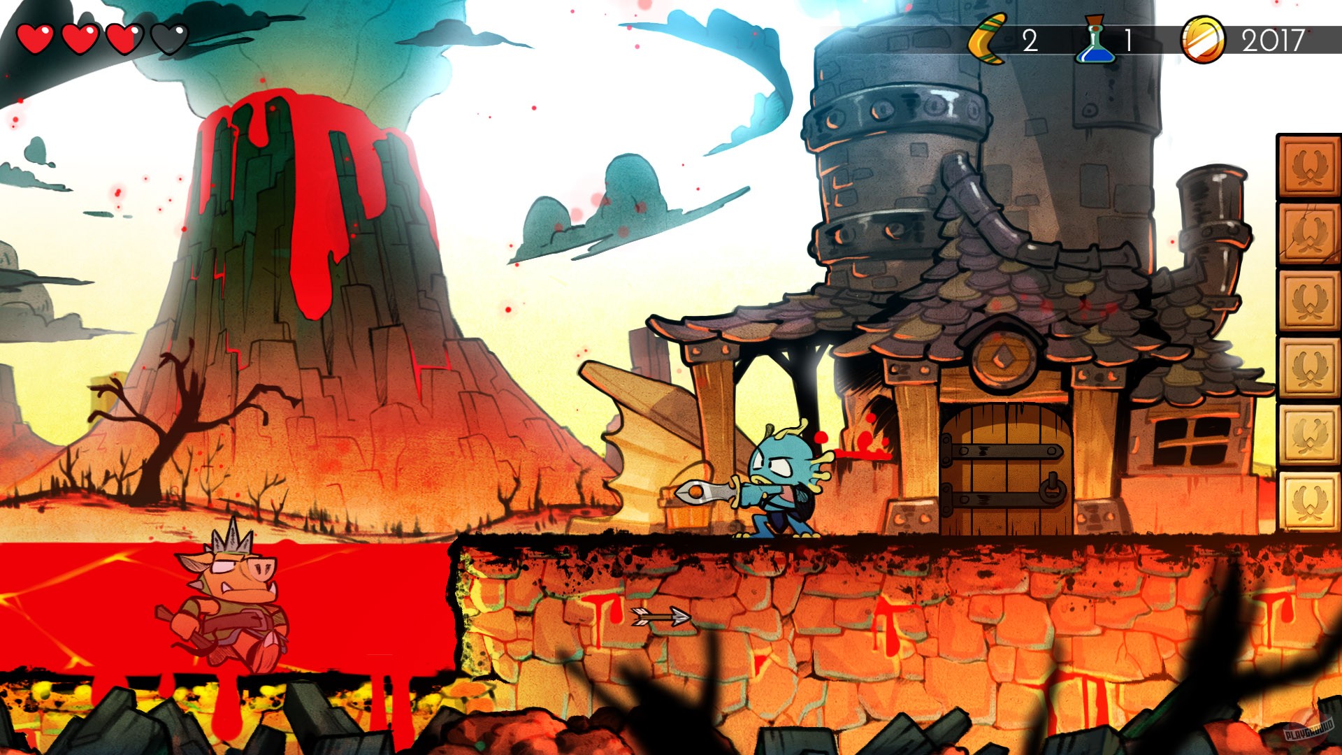 Скриншот из игры Wonder Boy: The Dragon’s Trap - 15