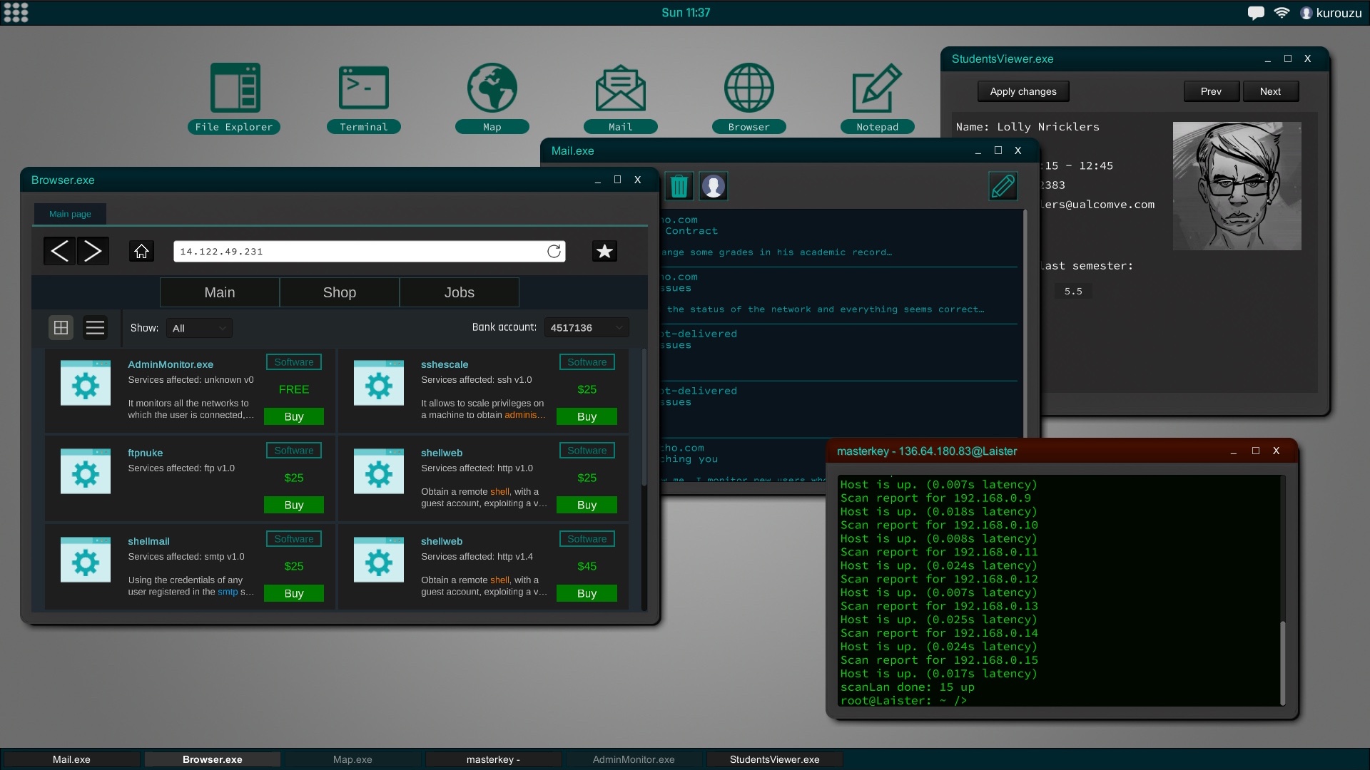 Скриншот из игры Grey Hack - 25
