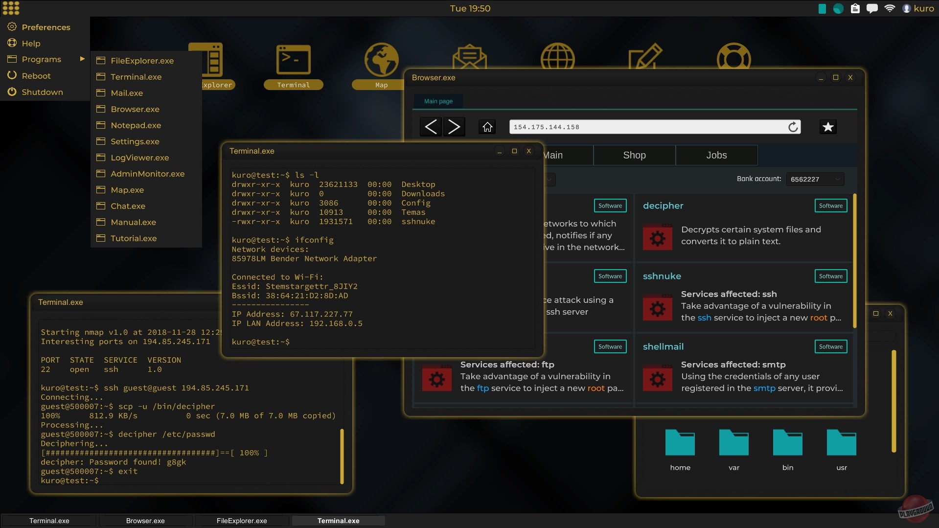 Скриншот из игры Grey Hack - 20
