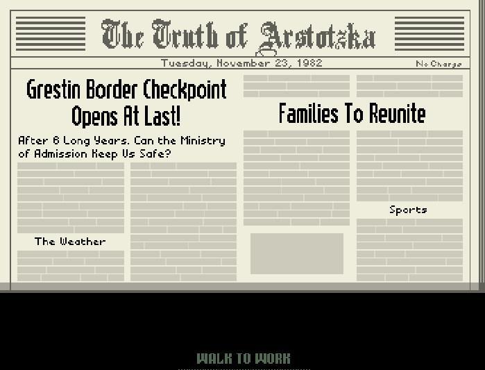 Скриншот из игры Papers, Please - 93