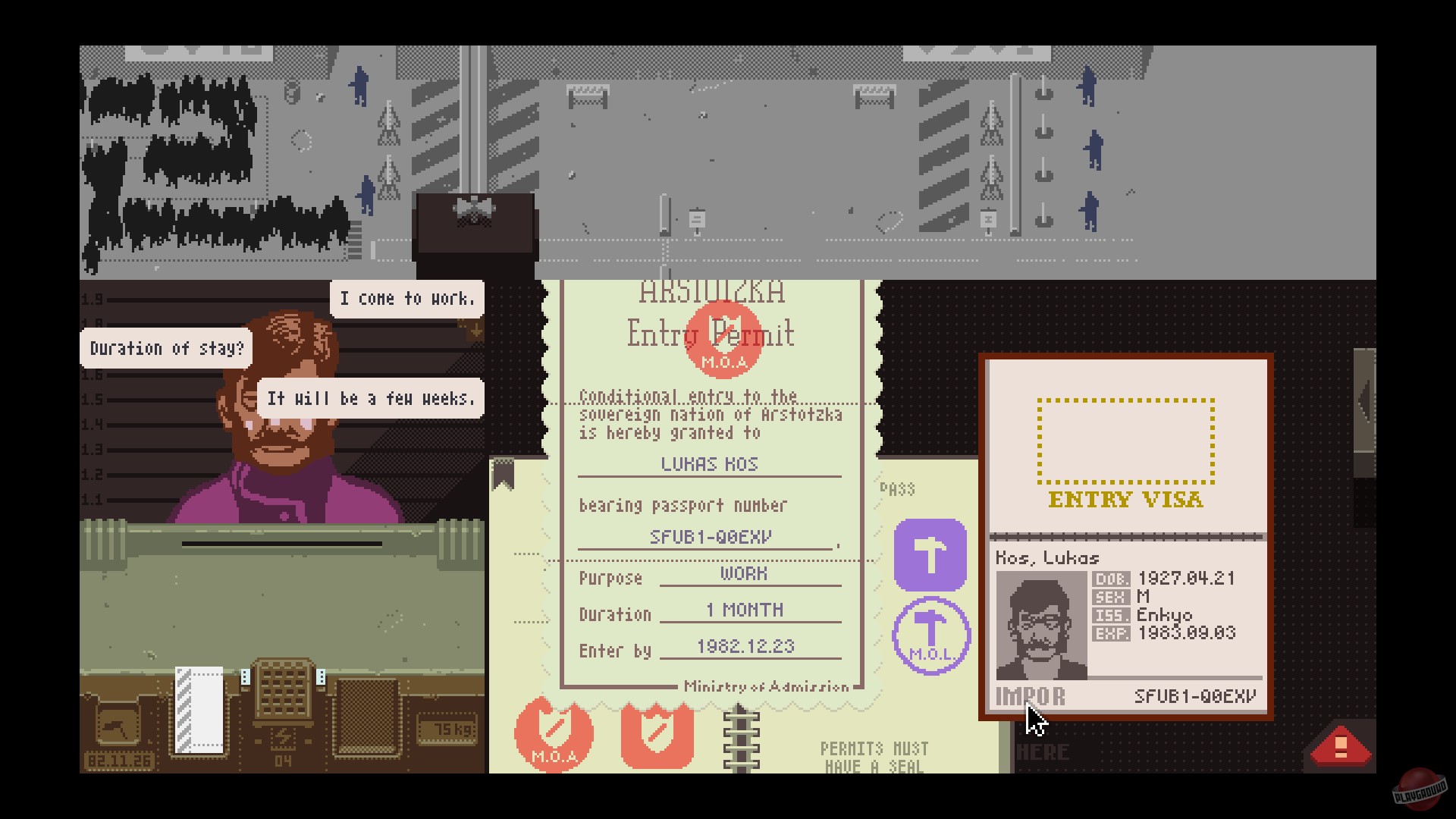Скриншот из игры Papers, Please - 59