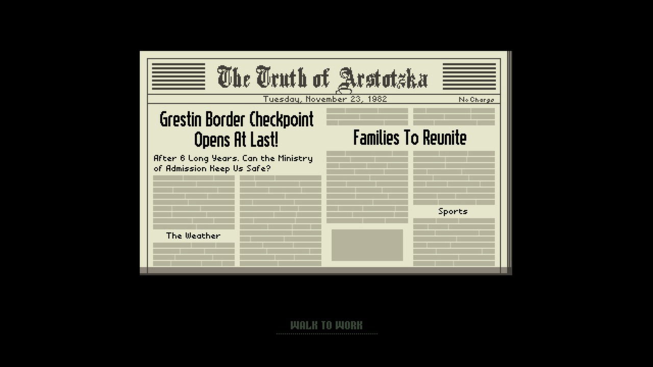 Скриншот из игры Papers, Please - 77