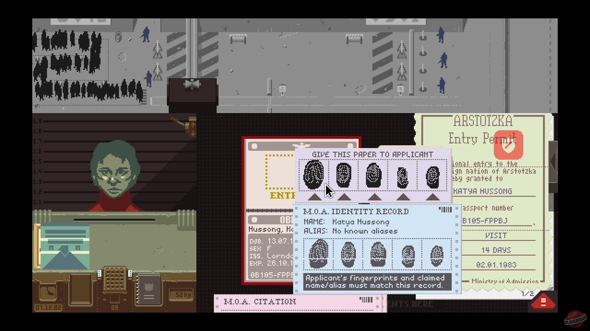 Скриншот из игры Papers, Please - 92