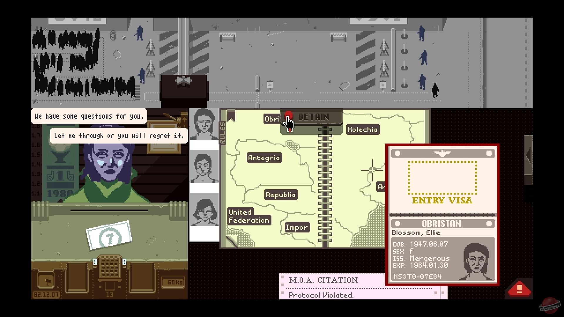 Скриншот из игры Papers, Please - 76