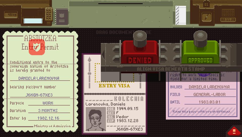 Скриншот из игры Papers, Please - 61