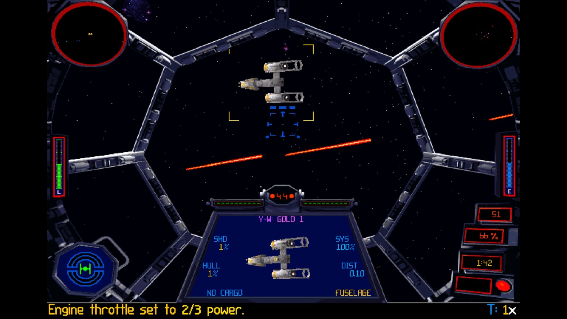 Скриншот из игры Star Wars: TIE Fighter - 6
