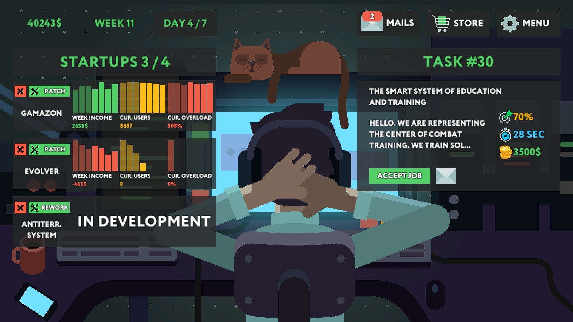 Скриншот из игры while True: learn() - 42