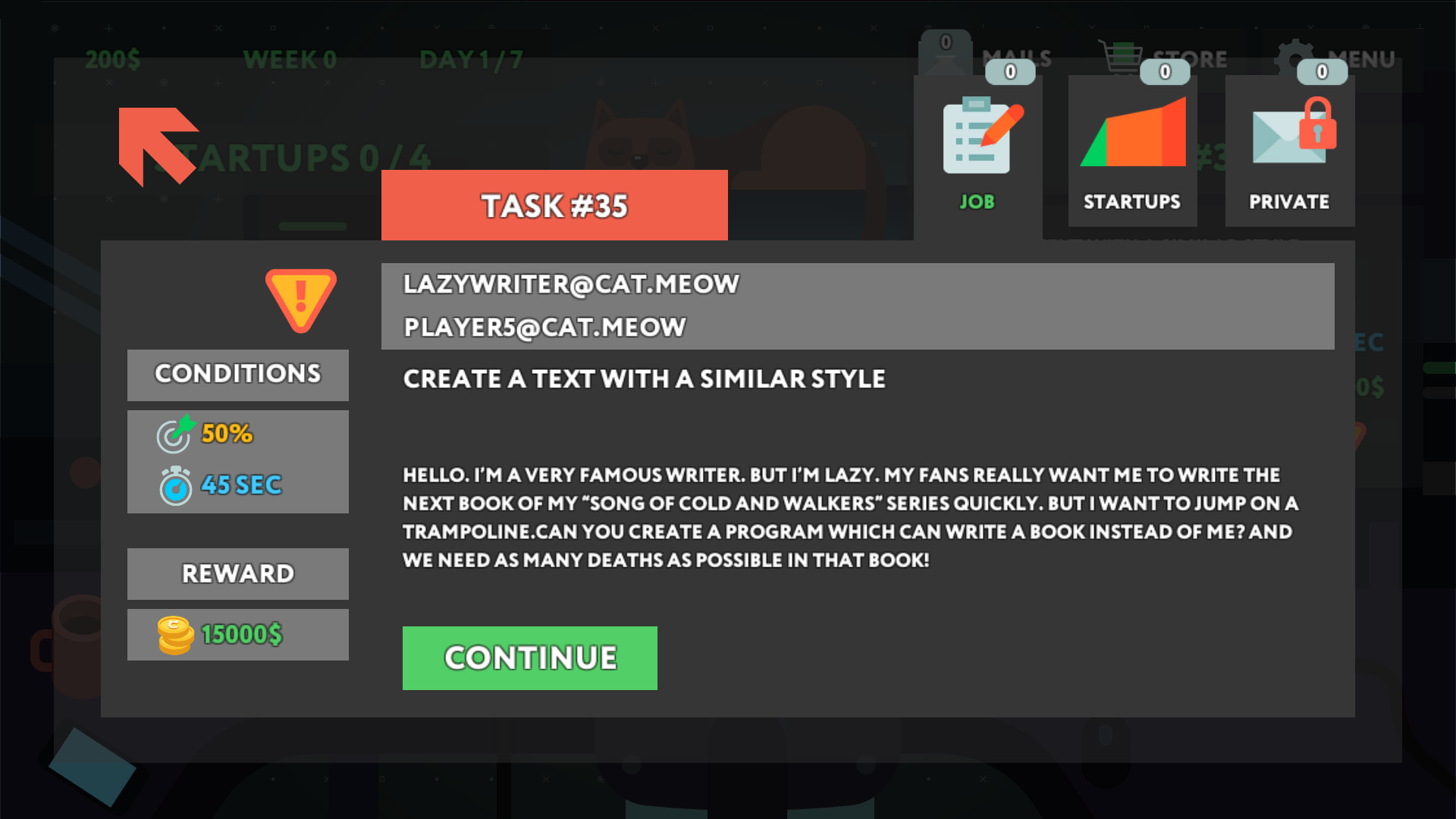 Скриншот из игры while True: learn() - 41