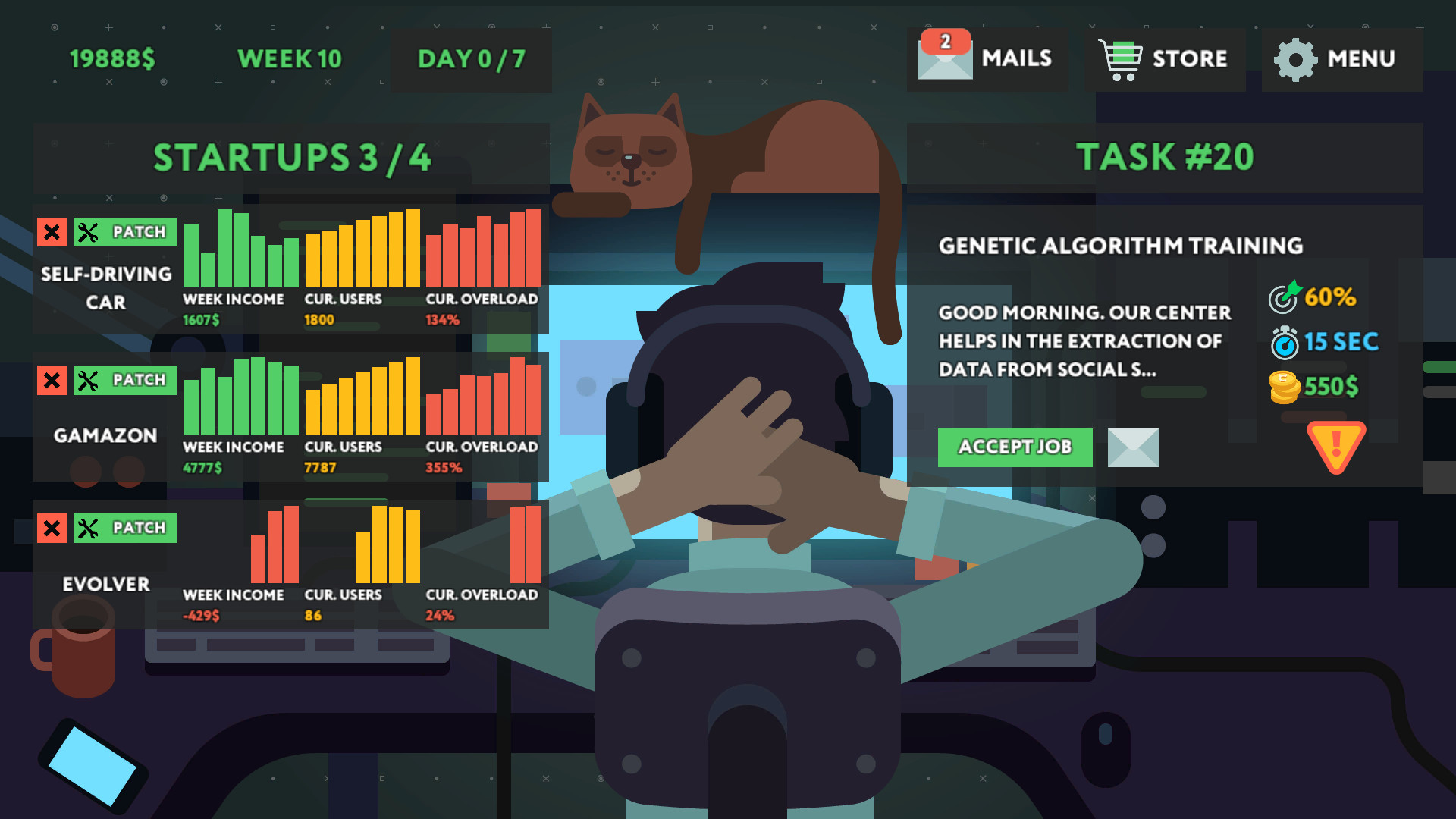 Скриншот из игры while True: learn() - 27