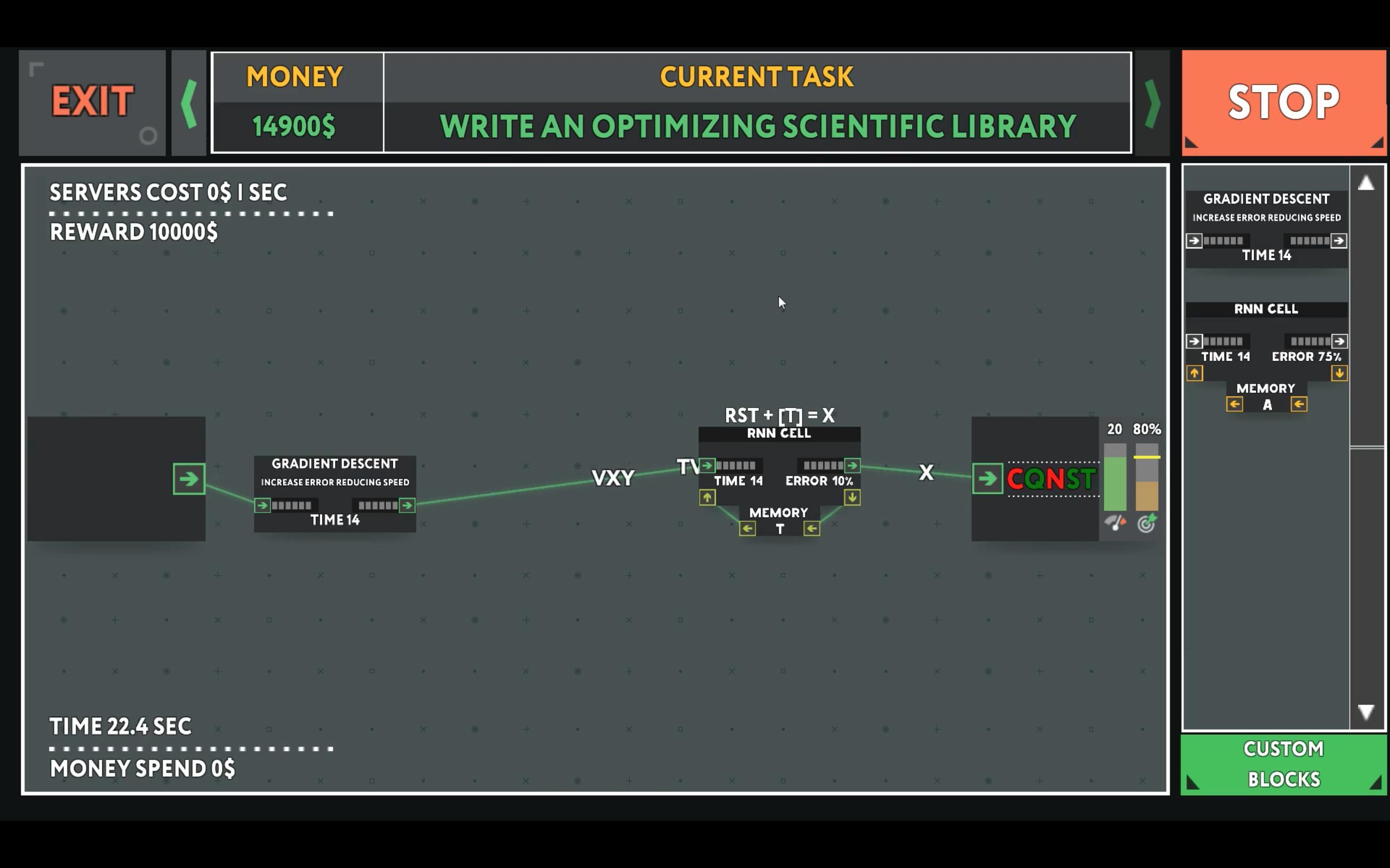 Скриншот из игры while True: learn() - 52