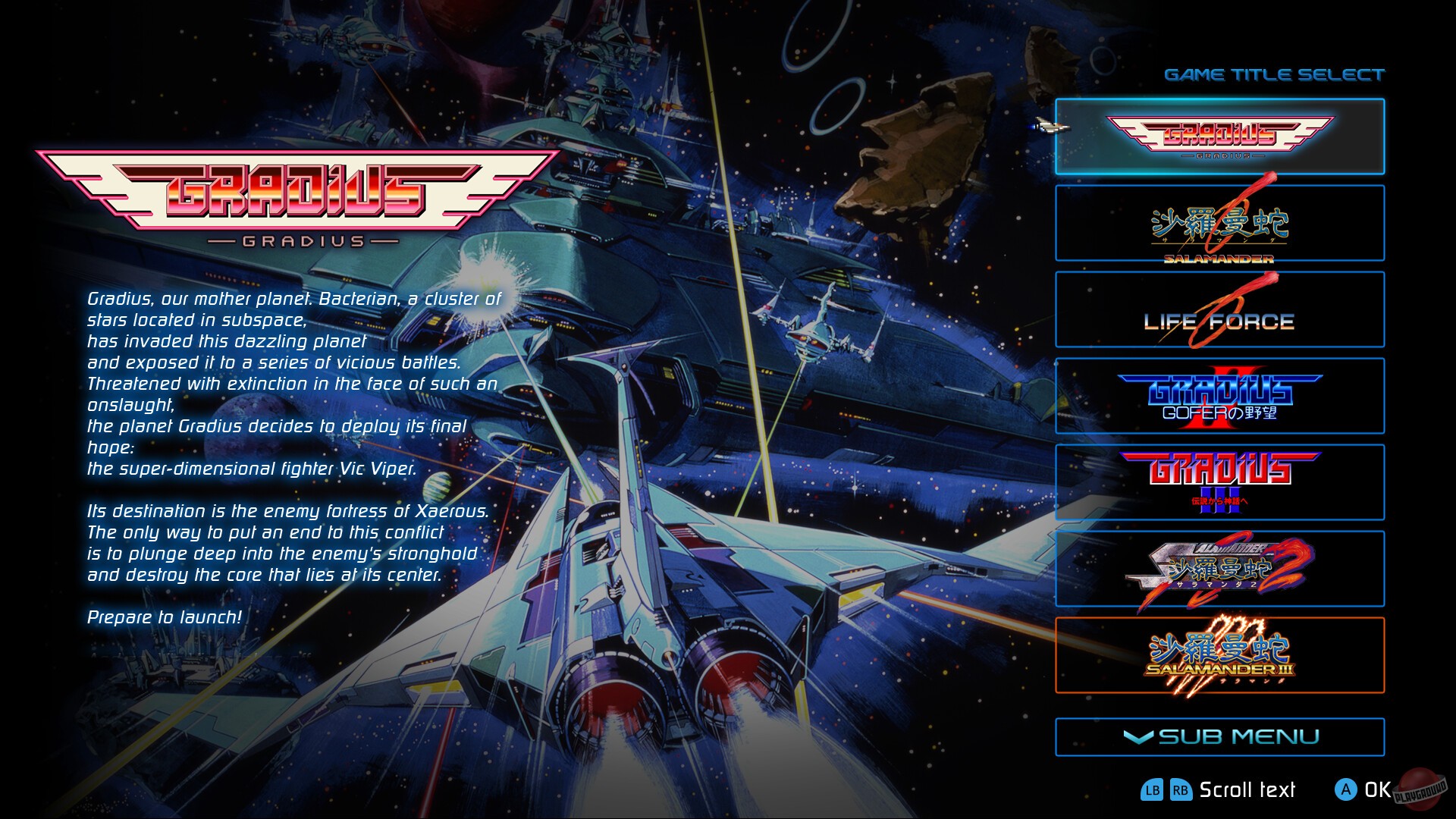 Скриншот из игры Gradius ORIGINS - 3