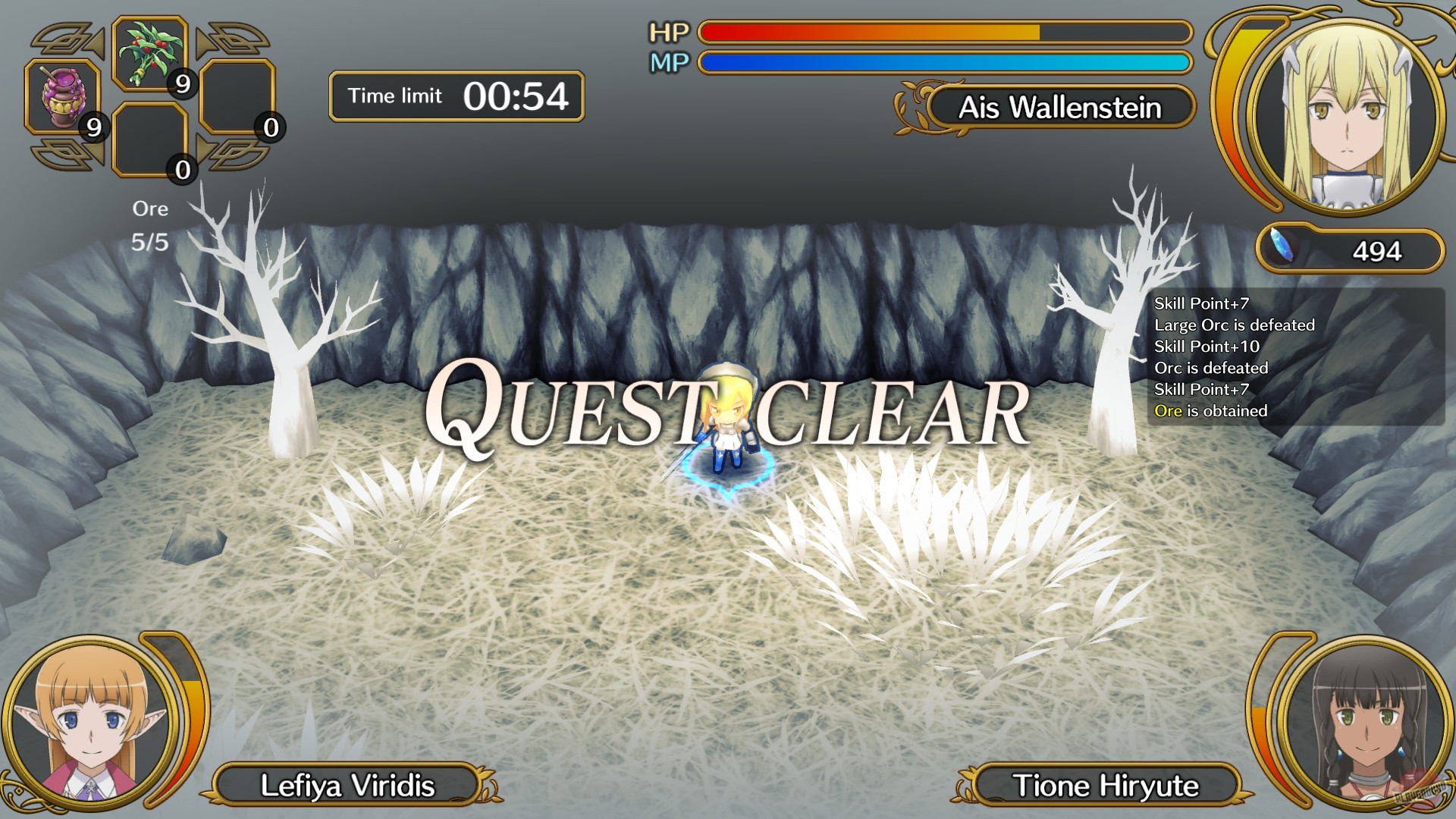 Скриншот из игры Is It Wrong to Try to Pick Up Girls in a Dungeon? Infinite Combate - 14