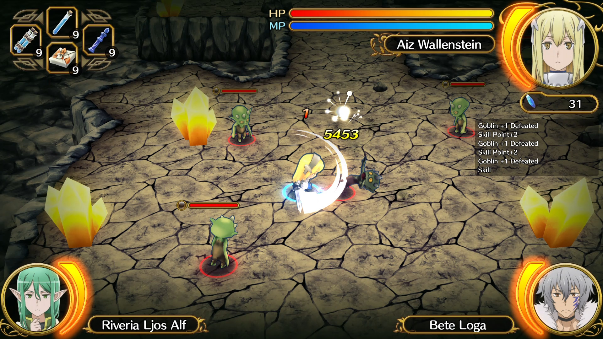 Скриншот из игры Is It Wrong to Try to Pick Up Girls in a Dungeon? Infinite Combate - 8