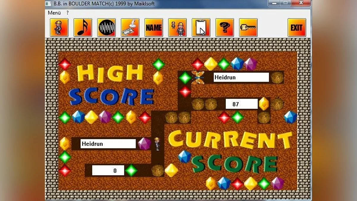 Скриншот из игры Boulder Match - 2