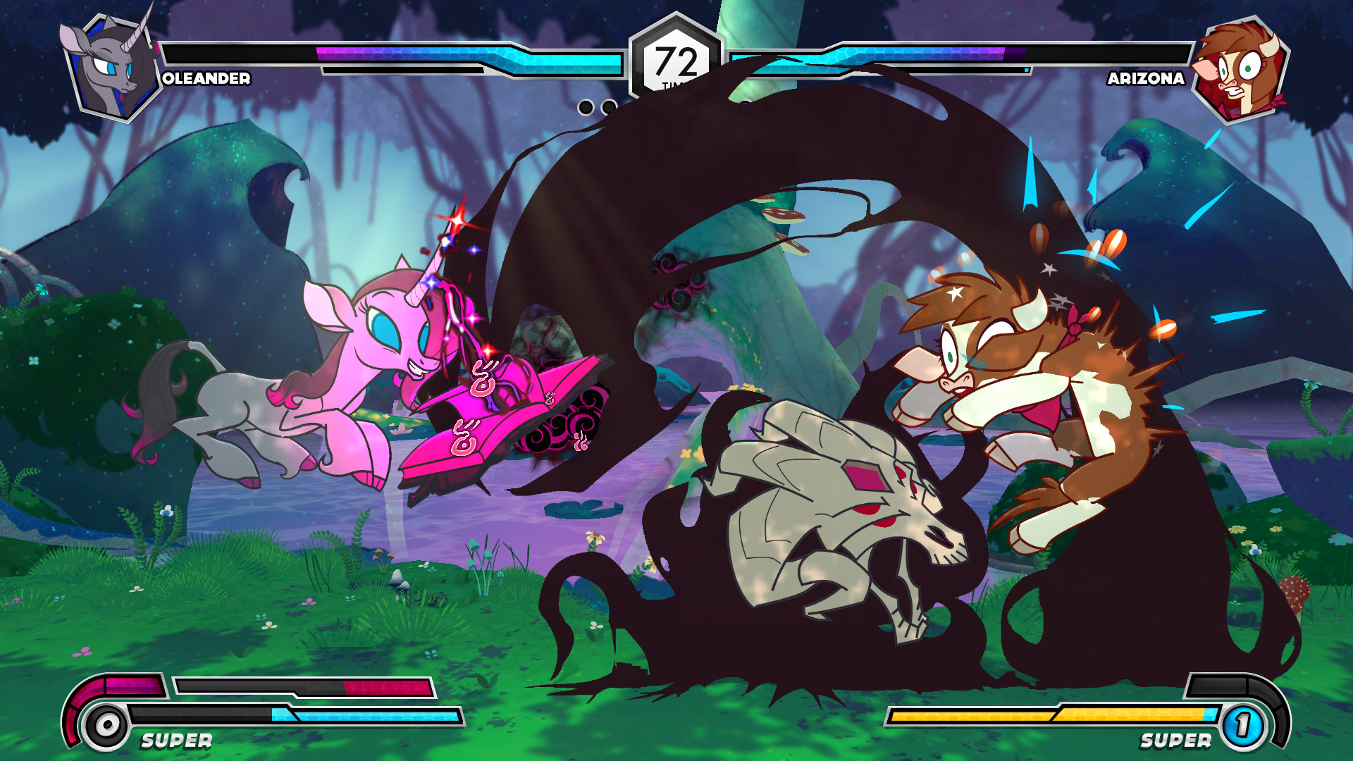 Скриншот из игры Them's Fightin' Herds - 23