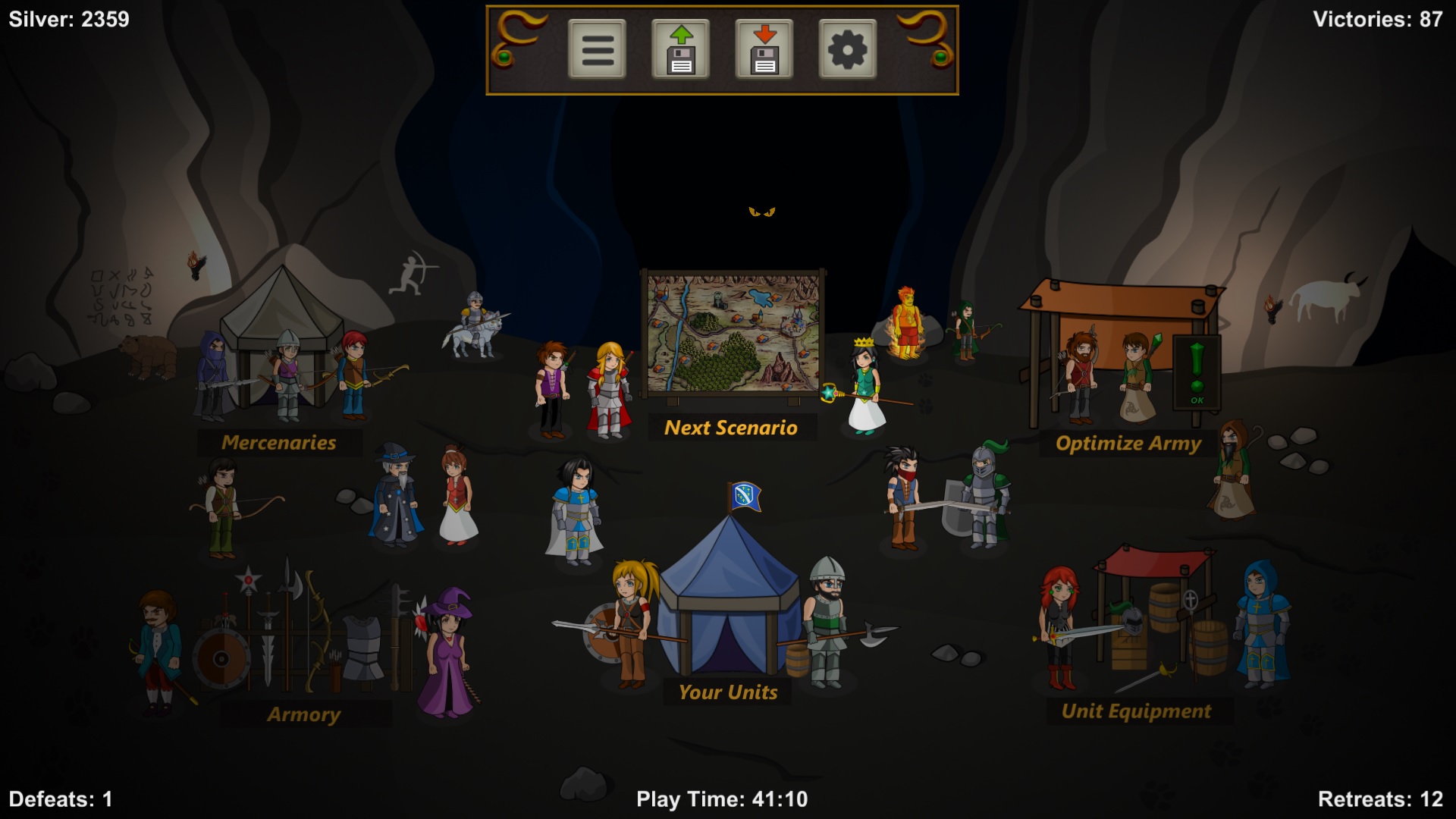 Скриншот из игры Tactics Maiden - 2