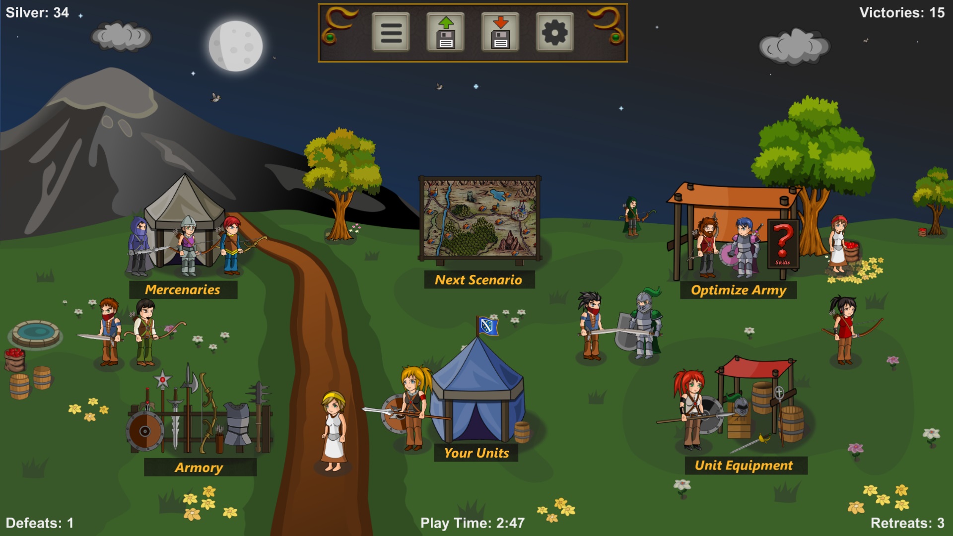 Скриншот из игры Tactics Maiden - 6