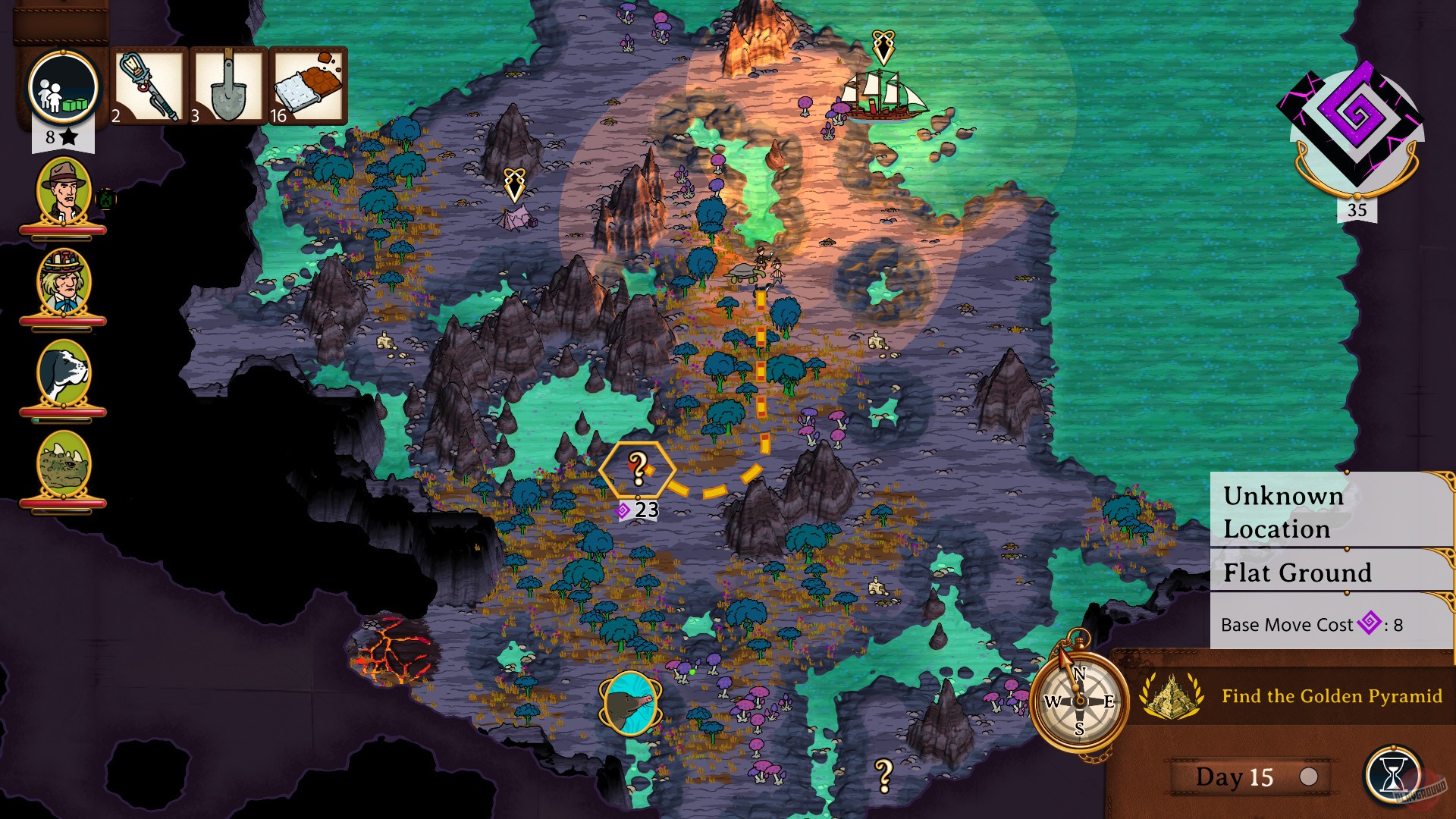 Скриншот из игры Curious Expedition 2 - 1