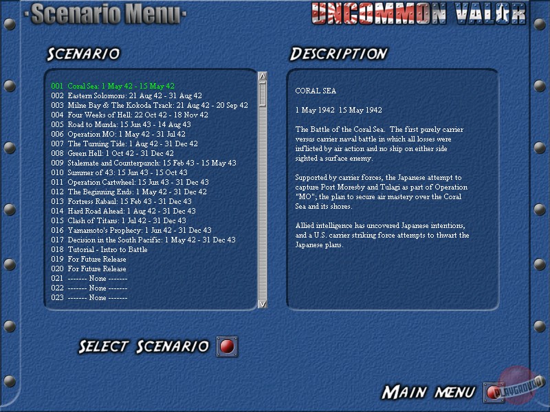 Скриншот из игры Uncommon Valor: Campaign for the South Pacific - 6