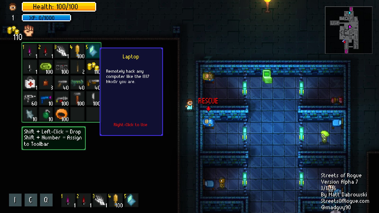 Скриншот из игры Streets of Rogue - 2