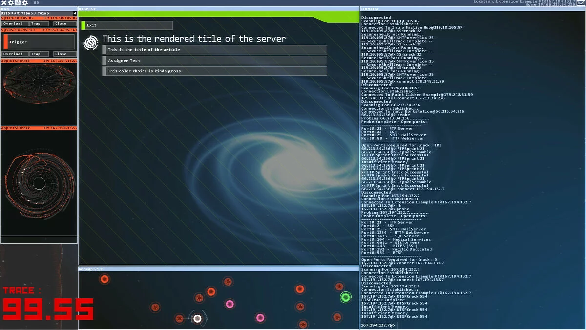 Скриншот из игры Hacknet - 27