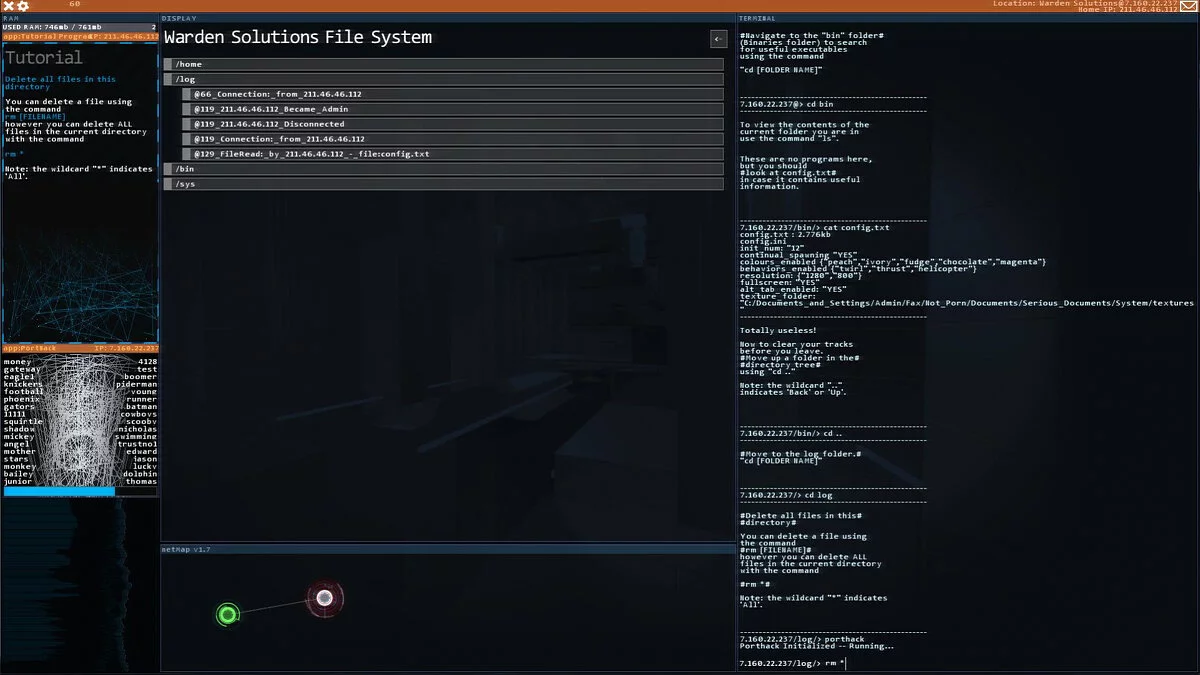 Скриншот из игры Hacknet - 23