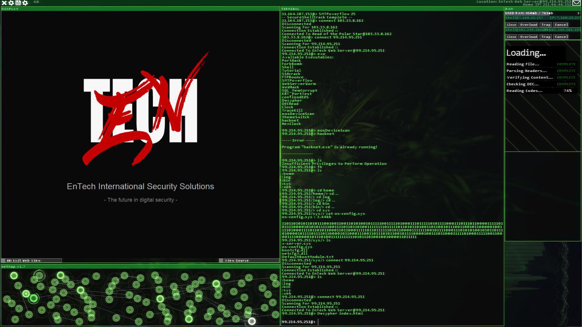 Скриншот из игры Hacknet - 50