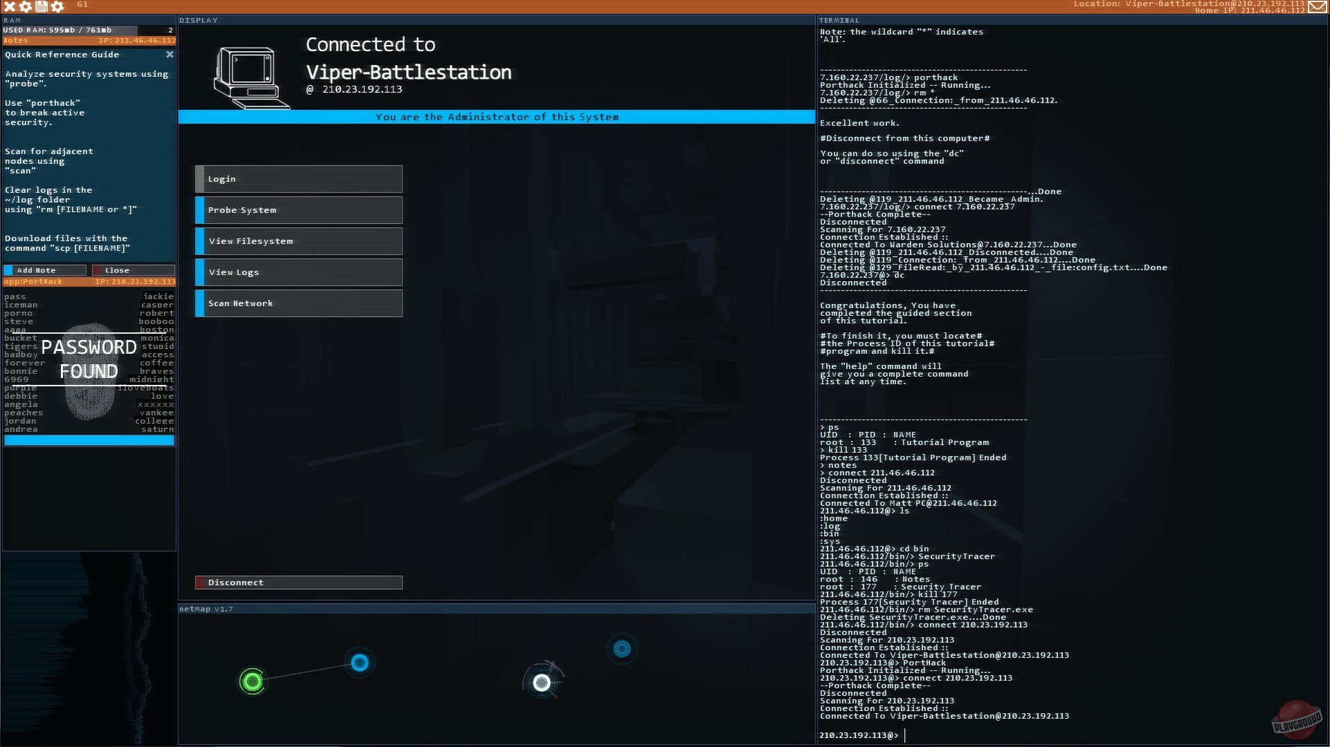 Скриншот из игры Hacknet - 10