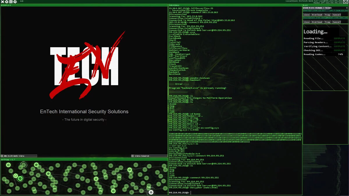Скриншот из игры Hacknet - 26