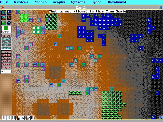 Скриншот из игры SimEarth: The Living Planet - 7