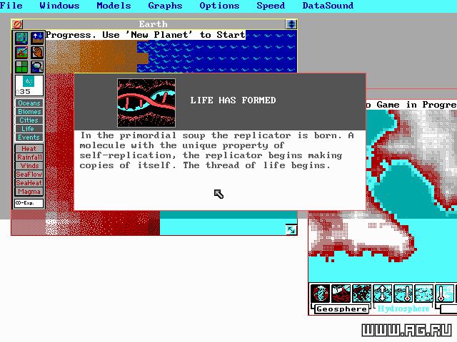 Скриншот из игры SimEarth: The Living Planet - 4