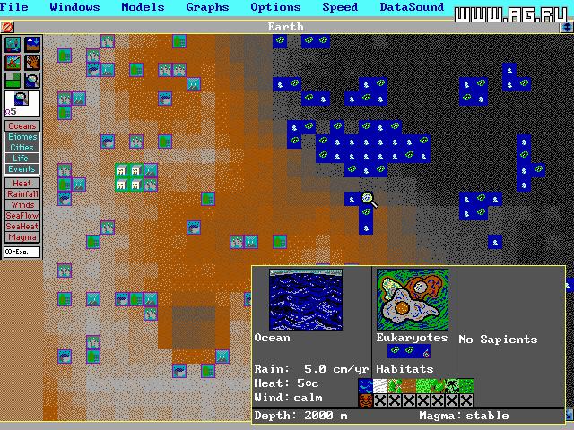 Скриншот из игры SimEarth: The Living Planet - 1