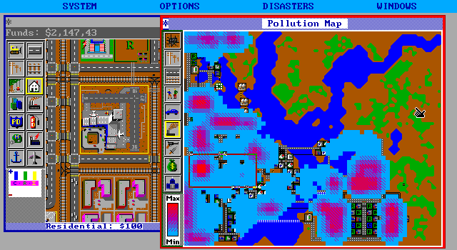 Скриншот из игры SimCity - 92