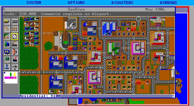 Скриншот из игры SimCity - 93