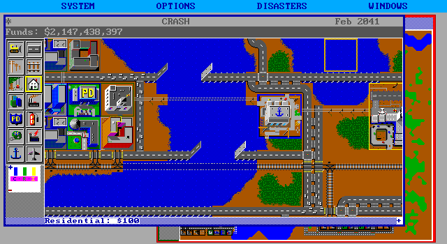 Скриншот из игры SimCity - 90
