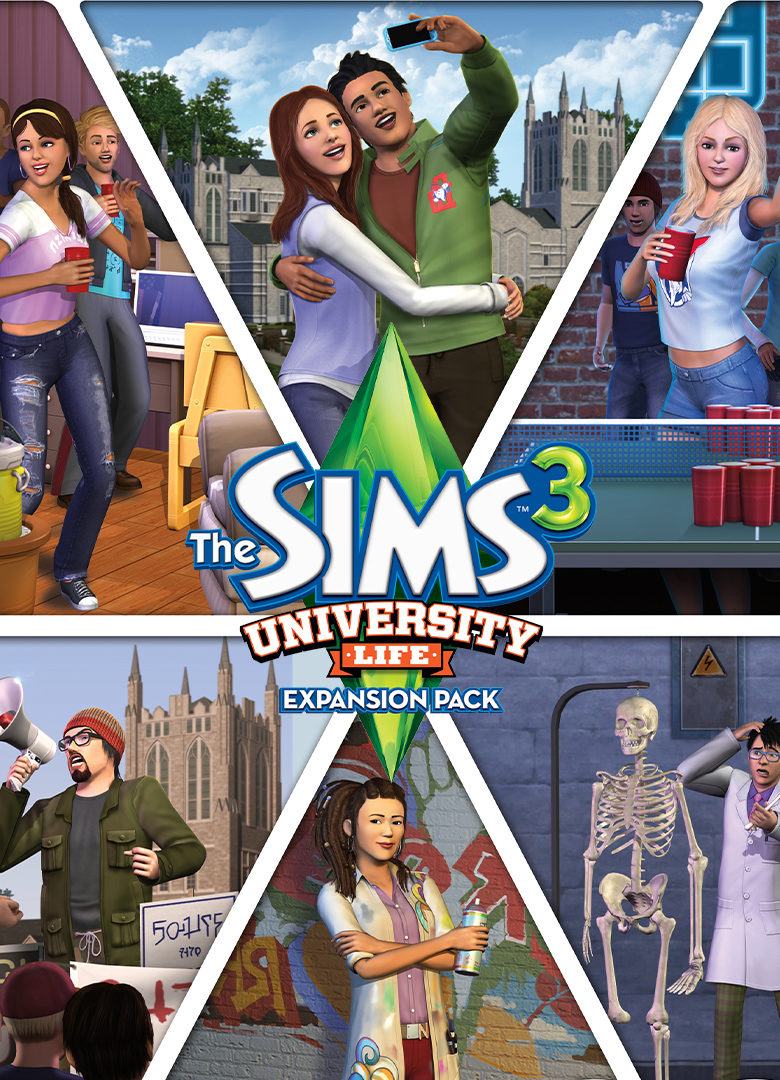 Обложка игры The Sims 3: University Life