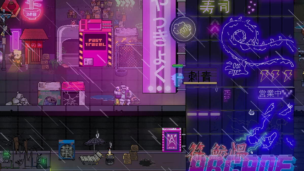 Скриншот из игры Neon City Riders - 6