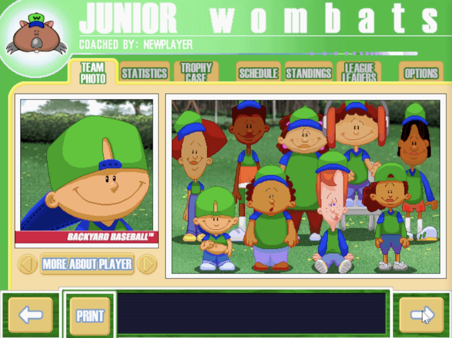 Скриншот из игры Backyard Baseball 2001 - 17