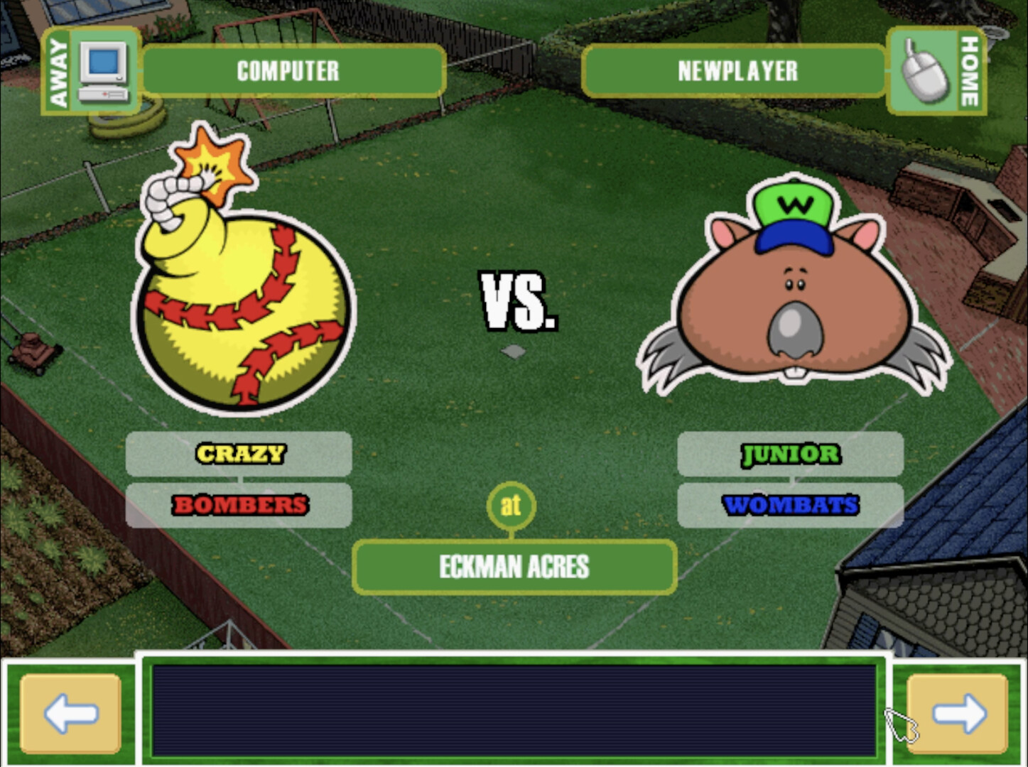 Скриншот из игры Backyard Baseball 2001 - 4