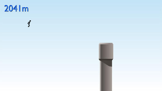 Скриншот из игры Roof Top Challenge: Crazy Stickman Run & Jump - 3