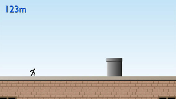 Скриншот из игры Roof Top Challenge: Crazy Stickman Run & Jump - 2