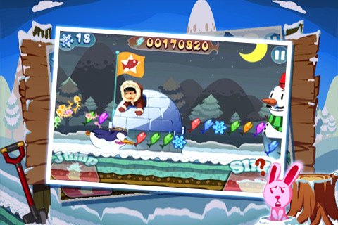 Скриншот из игры Dash! Dash! Pengy - 3