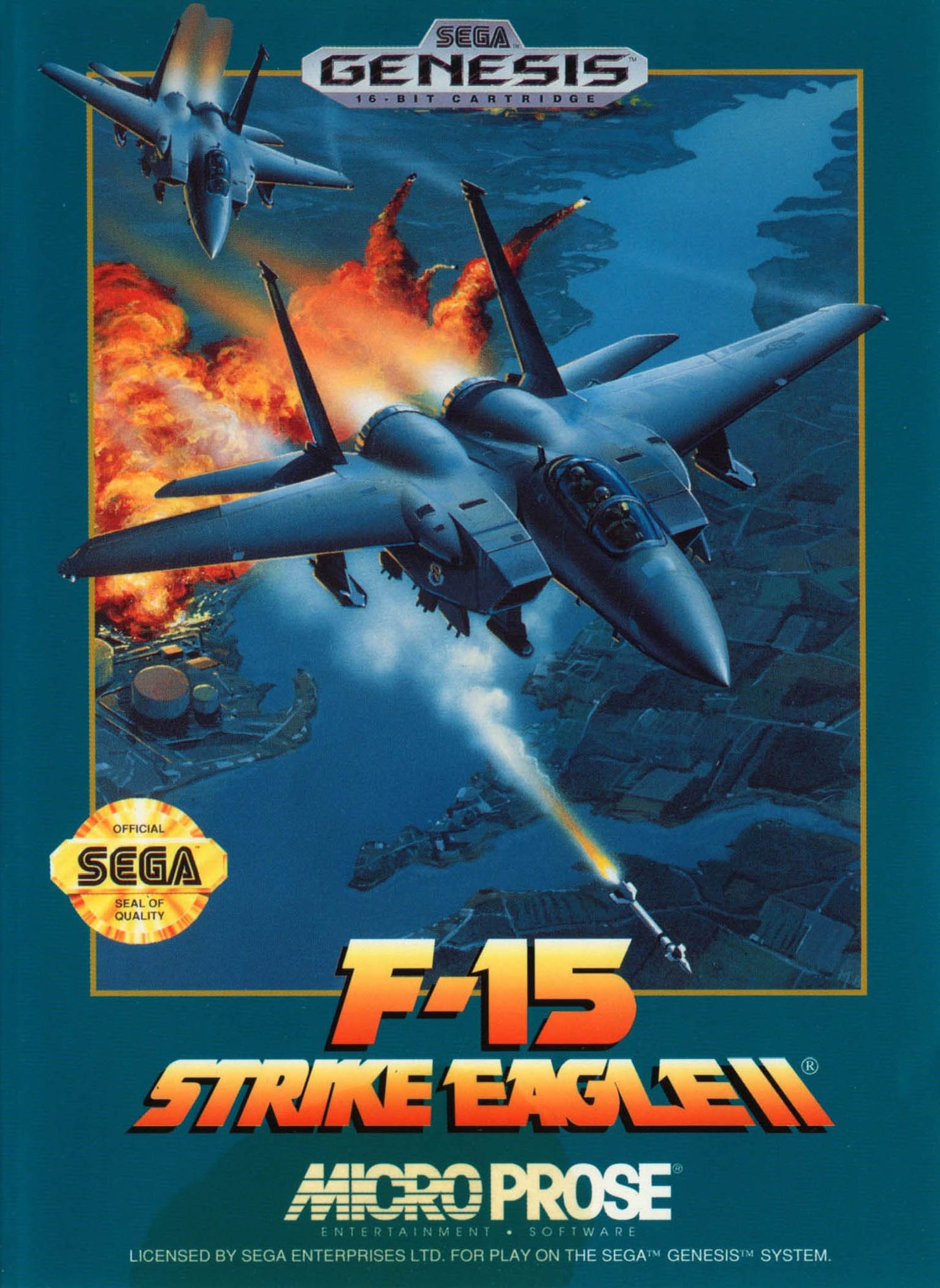 Обложка игры F-15 Strike Eagle 2