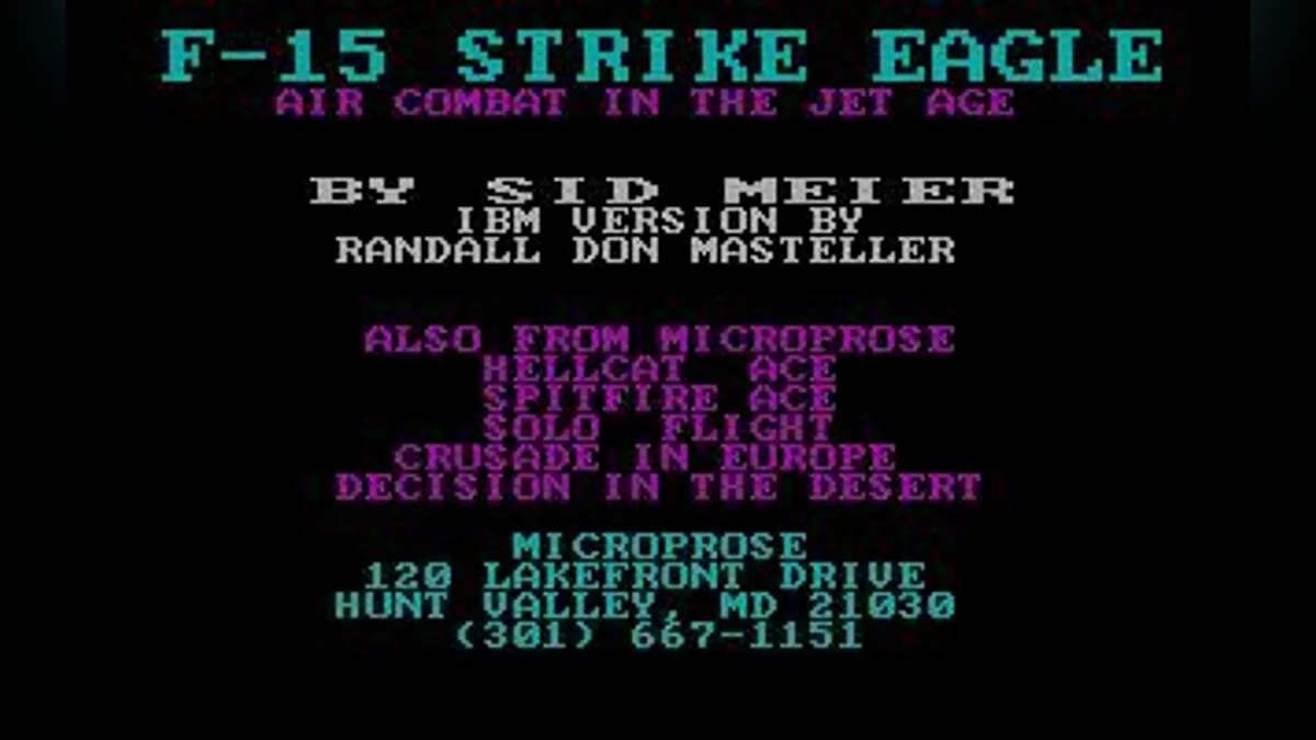 Скриншот из игры F-15 Strike Eagle - 5