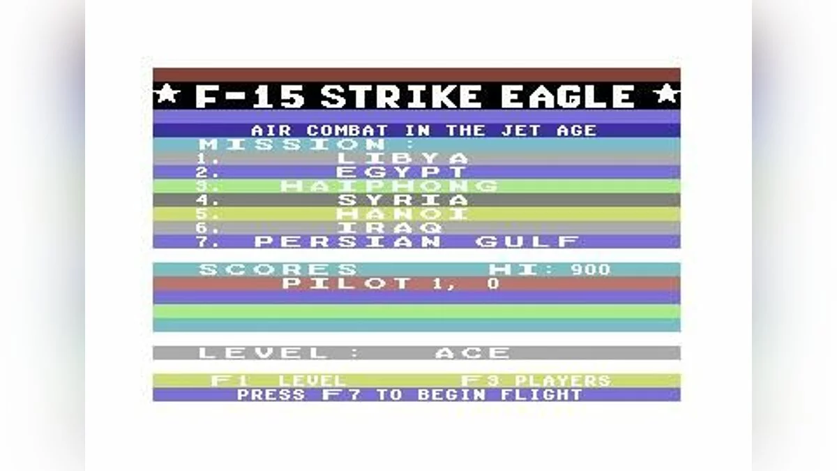 Скриншот из игры F-15 Strike Eagle - 1