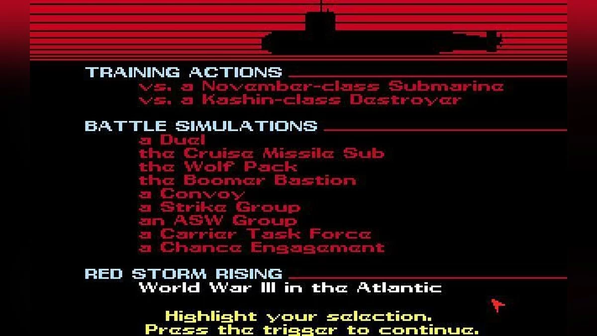 Скриншот из игры Red Storm Rising - 4